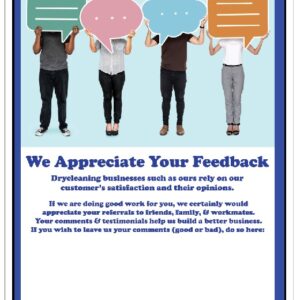 customer feedback hangtag